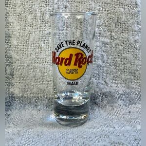 🐾3 For $18🐾 Vintage 1990’s Hard Rock Cafe Maui Shot Glass ‘Save The Planet’